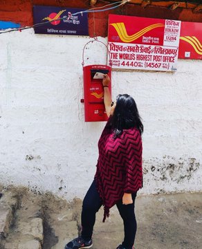 Young woman from Vizag wrote letter to her mother from worlds highest hikkim in Himachal Pradesh Young woman from Vizag wrote letter to her mother from worlds highest hikkim in Himachal Pradesh