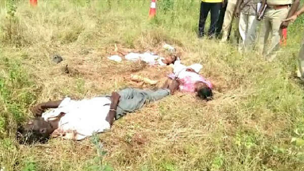 three persons murdered in same family at kamareddy district three persons murdered in same family at kamareddy district