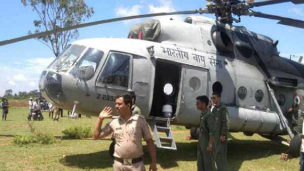 Mi-17 helicopter of Indian Air Force makes emergency landing in Mandya; officials blame technical snag Mi-17 helicopter of Indian Air Force makes emergency landing in Mandya; officials blame technical snag