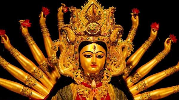 Durga Mata decorated in nine avatars during the Devi Navaratrulu Durga Mata decorated in nine avatars during the Devi Navaratrulu
