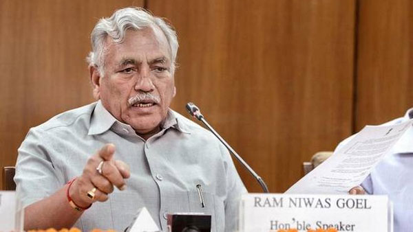 Delhi Assembly Speaker Ram Niwas Goel gets 6 months in jailsd Delhi Assembly Speaker Ram Niwas Goel gets 6 months in jailsd
