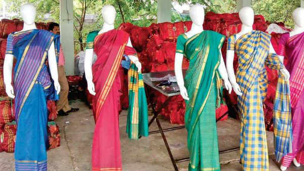 ఈ యంత్రంపై బతుకమ్మ పండుగ చీరలు