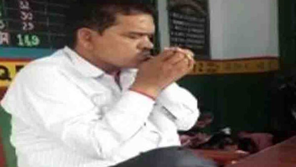 uttar pradesh teacher suspended for smoking in class room uttar pradesh teacher suspended for smoking in class room