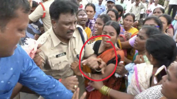 పోలీసులు అతిగా ప్రవర్తించారని.. తోపులాట జరిగి