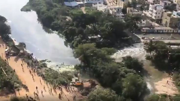 140 ఎకరాల్లో విస్తరించిన చెరువు..