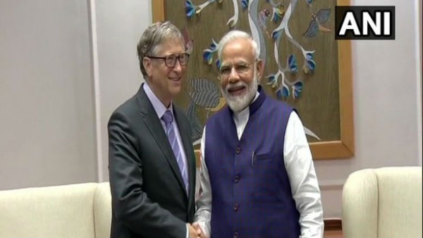 Bill gates meets PM Narendra Modi Bill gates meets PM Narendra Modi