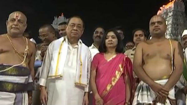 supreme Court Chief Justice Ranjan Gogoi visited Thirumala supreme Court Chief Justice Ranjan Gogoi visited Thirumala