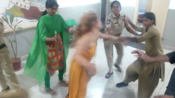 In Drugs intoxication a young woman attacked and warned Banjarahills police In Drugs intoxication a young woman attacked and warned Banjarahills police