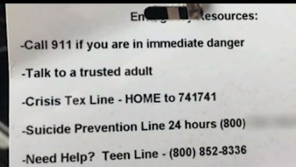 School girl calls Suicide hotline, but ends up getting connected to sex hotline School girl calls Suicide hotline, but ends up getting connected to sex hotline
