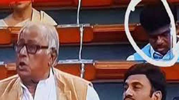 సభలో నిద్రలో ఎంపీ గోరంట్ల మాధవ్