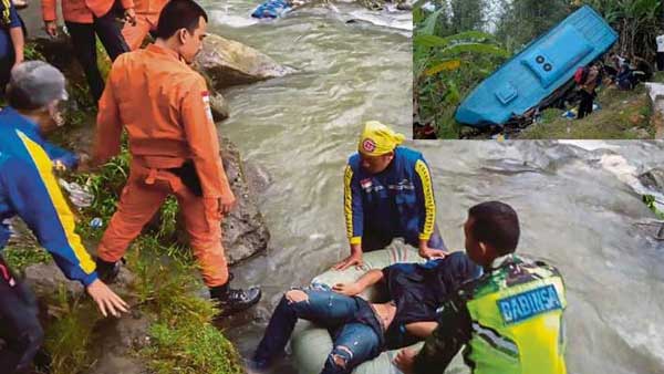 atleast 25 dead after bus plunges into ravine in indonesia atleast 25 dead after bus plunges into ravine in indonesia