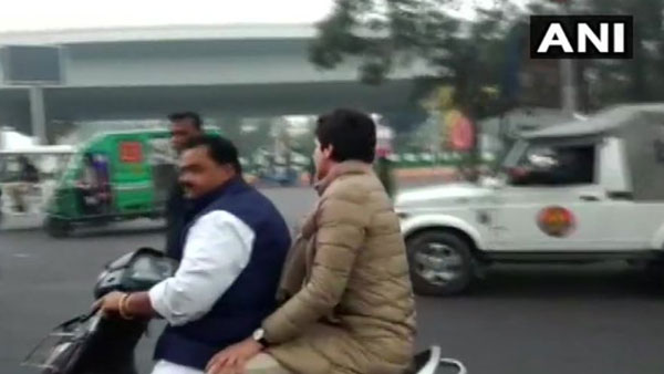 Priyanka Gandhi Vadra has been challaned with a penalty of Rs 6300 for not wearing helmets Priyanka Gandhi Vadra has been challaned with a penalty of Rs 6300 for not wearing helmets