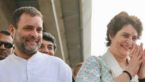 రాహుల్, ప్రియాంకలు వెనక్కి..