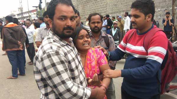 Road Terror: Two students killed after a lorry hit auto in Hyderabads Uppal Road Terror: Two students killed after a lorry hit auto in Hyderabads Uppal