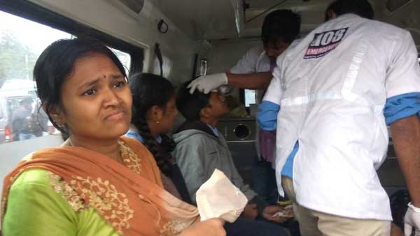 Road Terror: Two students killed after a lorry hit auto in Hyderabads Uppal Road Terror: Two students killed after a lorry hit auto in Hyderabads Uppal