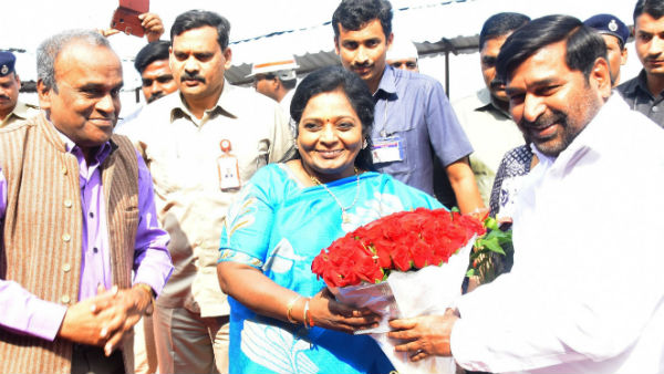 Governor of Telangana Tamilisai visited the Kaleshwaram project Governor of Telangana Tamilisai visited the Kaleshwaram project