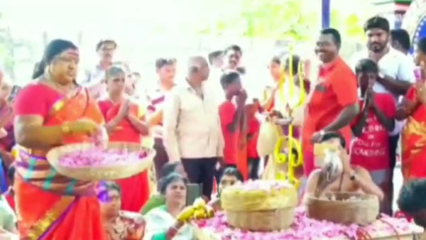 కుంభాభిషేకం రోజు పాముతో కబిల డ్యాన్స్