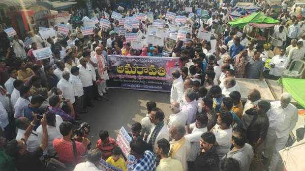 తుళ్లూరులో అసైన్డ్ రైతులు భారీ ర్యాలీ