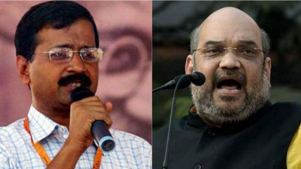 Delhi Assembly polls:CM Kejriwal slams Amit shah over govt school remarks Delhi Assembly polls:CM Kejriwal slams Amit shah over govt school remarks