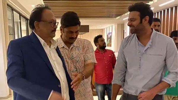YSRCP MP Raghuram Krishnam raju meets Hero prabhas, pics went viral YSRCP MP Raghuram Krishnam raju meets Hero prabhas, pics went viral