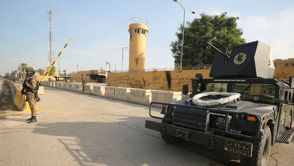 Rockets hit near US embassy in Iraqs capital city Baghdad Rockets hit near US embassy in Iraqs capital city Baghdad