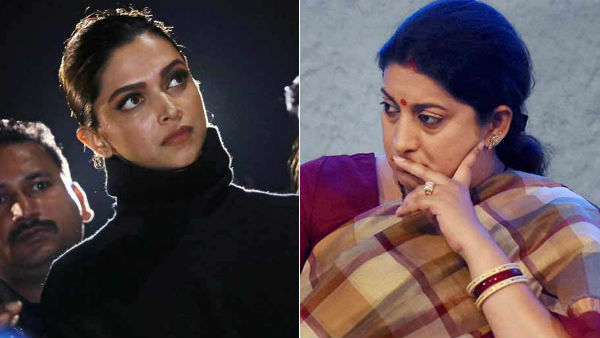 Everyone knows, As to which political party Deepika Padukone supports:Smriti Irani Everyone knows, As to which political party Deepika Padukone supports:Smriti Irani