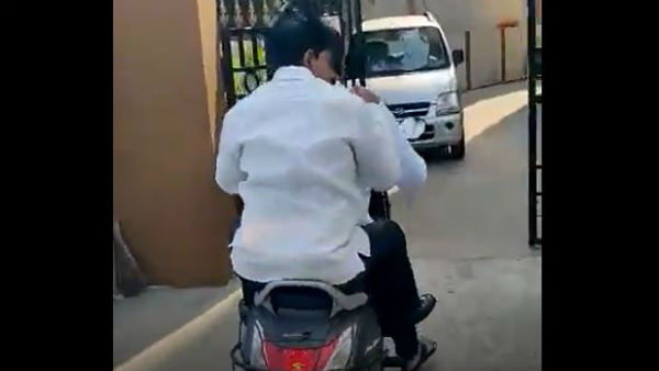 స్కూటర్పై దేవినేని