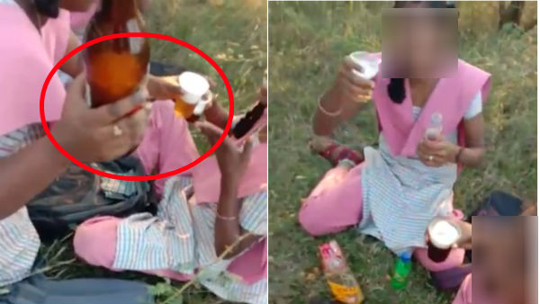 స్కూల్ యూనీఫాంలో అమ్మాయిలు