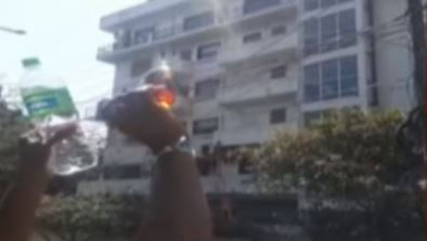 drunken man climbs current pole and demands for quarter whisky bottle in secunderabad drunken man climbs current pole and demands for quarter whisky bottle in secunderabad