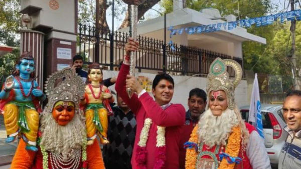 Build grand statue of Lord Hanuman in Ram Temple premises: AAP MLA Build grand statue of Lord Hanuman in Ram Temple premises: AAP MLA