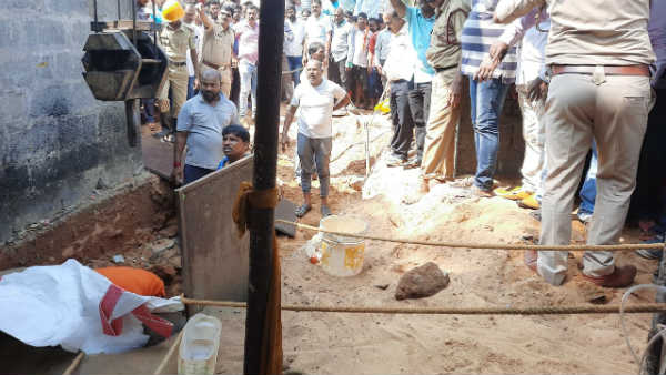 man who had fallen into a 15-feet deep hole in karnataka has been rescued man who had fallen into a 15-feet deep hole in karnataka has been rescued