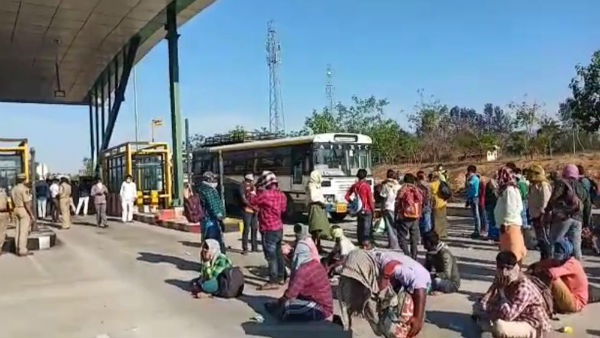 లాక్ డౌన్ పట్టని జనం- సరిహద్దులకు..