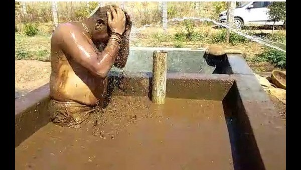 200 ఆవుల పేడతో స్నానాలు