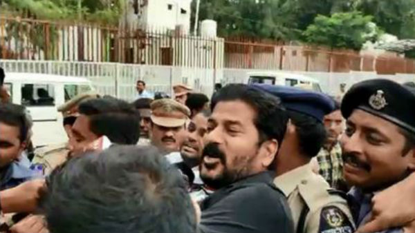 కేటీఆర్ ఫాంహౌస్ వద్ద రేవంత్ రెడ్డి హల్చల్