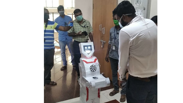 Tamil Nadu: humanoid robots to for delivering medicines to patients at COVID19 isolation ward Tamil Nadu: humanoid robots to for delivering medicines to patients at COVID19 isolation ward