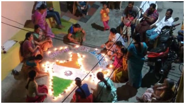 కరోనాపై యుద్దం.. వీధులన్నీ దీప కాంతులు..
