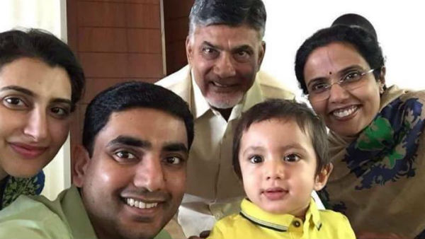 Son Lokesh and grand son Devansh birthday wishes to AP Former CM chandrababu naidu Son Lokesh and grand son Devansh birthday wishes to AP Former CM chandrababu naidu