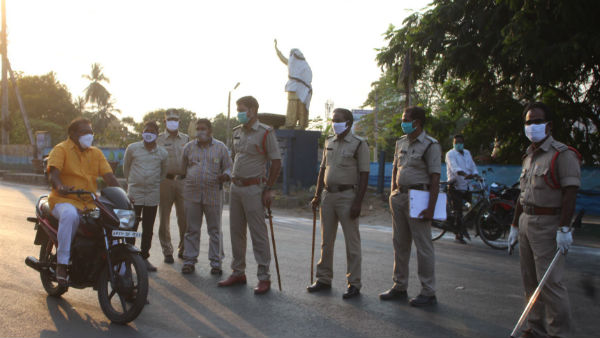 వాహనాలకే ఆంక్షలని భావించి సైకిల్ పై ..