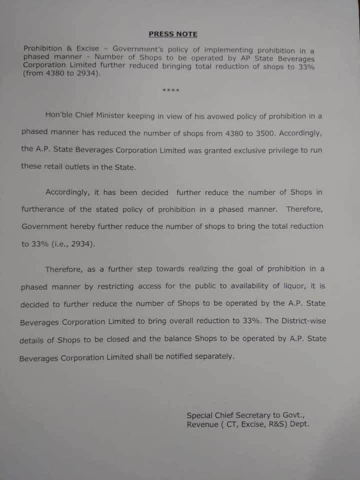 another 13 percent liquor shops will close in ap another 13 percent liquor shops will close in ap