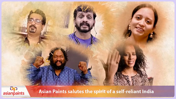Asian paints sponsors one nation one voice anthem to support nations fight against Coronavirus Asian paints sponsors one nation one voice anthem to support nations fight against Coronavirus