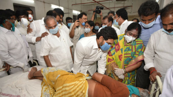 ys jagan shows his affection once again at vizag gas leakage victims ys jagan shows his affection once again at vizag gas leakage victims