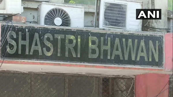 A floor of the Shastri Bhavan partially sealed after law ministry official tested positive for Covid-19 A floor of the Shastri Bhavan partially sealed after law ministry official tested positive for Covid-19