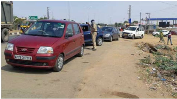 ap govt denies telangana vehicles entry without passes ap govt denies telangana vehicles entry without passes