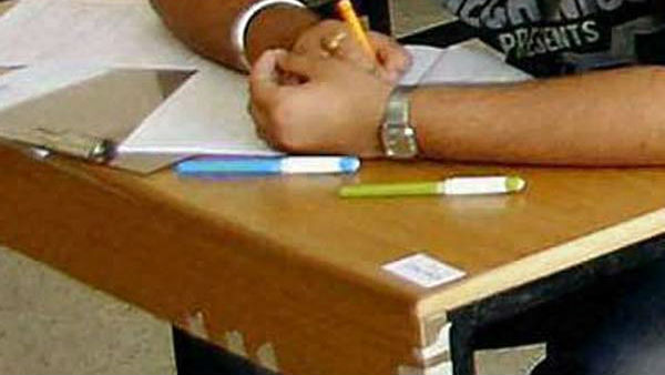 a corona patient wrote a exam in chittoor district. a corona patient wrote a exam in chittoor district.