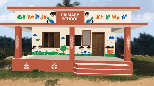 Government schools in AP will be paint as brown and terra cotta colours across the state Government schools in AP will be paint as brown and terra cotta colours across the state