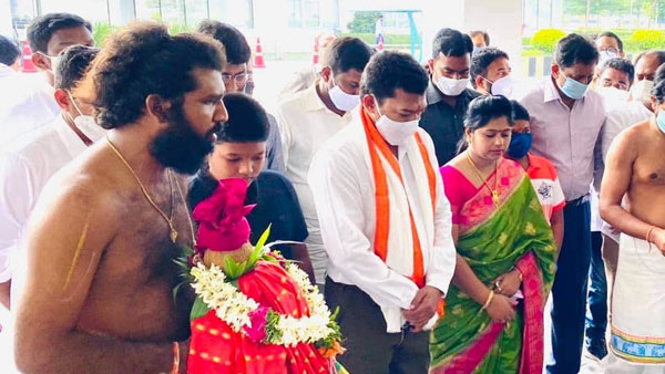 Newly appointed minister Dr Seediri Appalaraju takes charge as animal husbandry Newly appointed minister Dr Seediri Appalaraju takes charge as animal husbandry