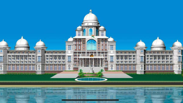 Telangana New Secretariat beautifully designed with six floors Telangana New Secretariat beautifully designed with six floors