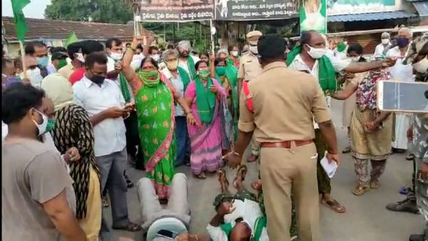 anti govternment protests in amaravati after ap governor approves three capital bills anti govternment protests in amaravati after ap governor approves three capital bills