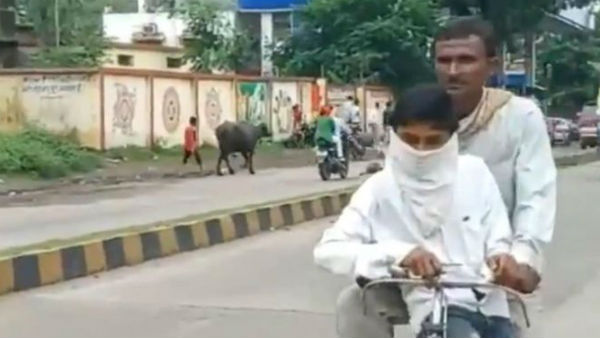 105 కిలోమీటర్ల దూరంలోని పరీక్ష కేంద్రానికి సైకిల్పై..