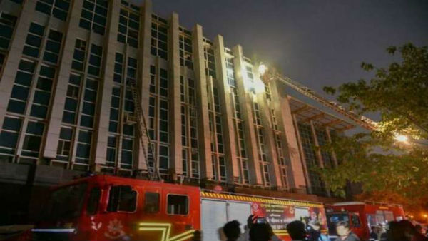 Fire breaks out at a COVID-19-designated hospital in Ahmedabad in Gujarat Fire breaks out at a COVID-19-designated hospital in Ahmedabad in Gujarat